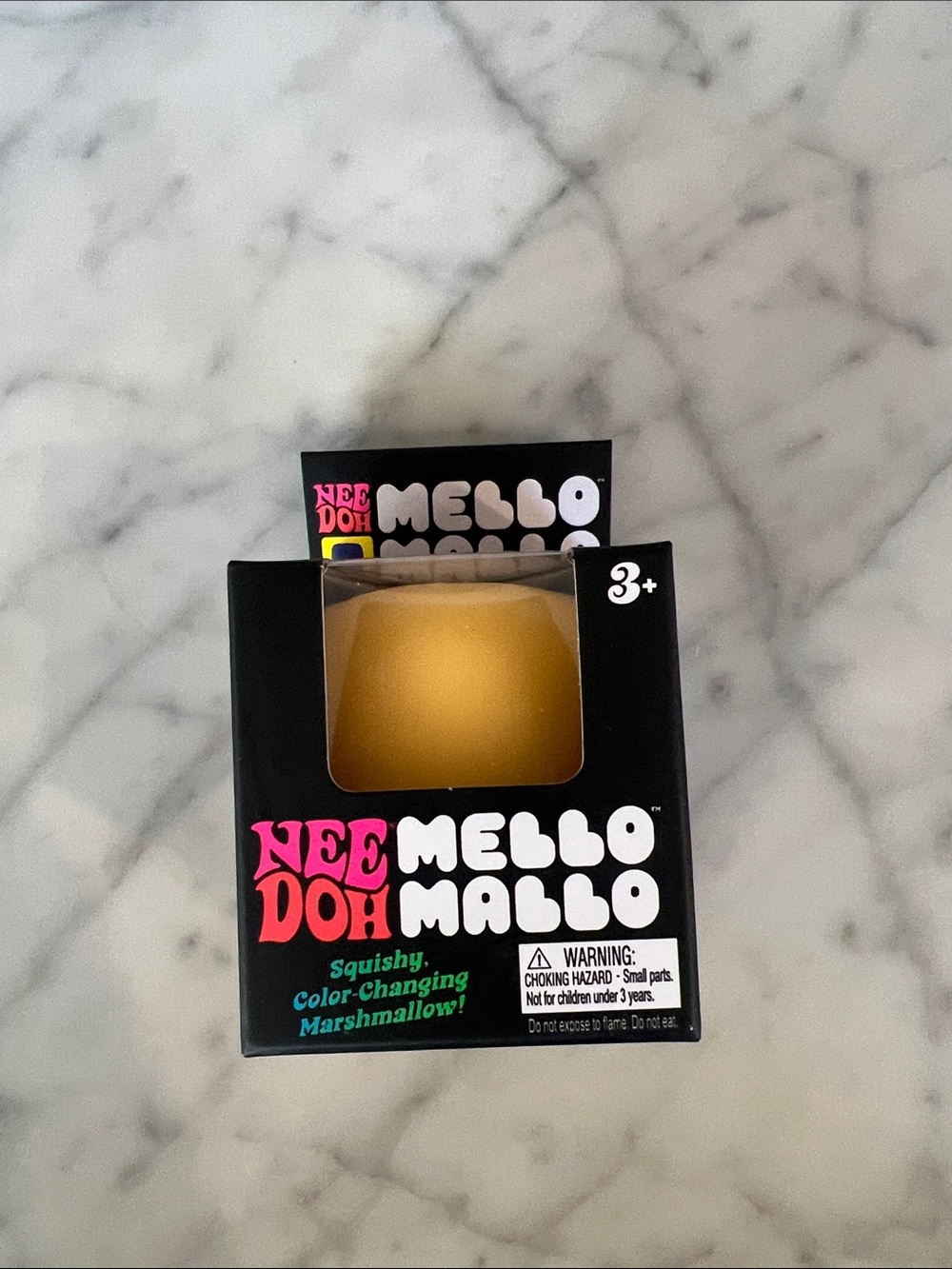 Mello Mallo Squishy Color-Changing Marshmallow Toy - Yellow